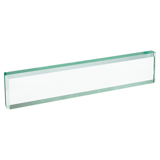 10" x 2" Jade Glass Desk Wedge