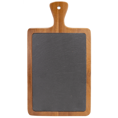 13 1/4" x 7" Acacia Wood/Slate Cutting Board