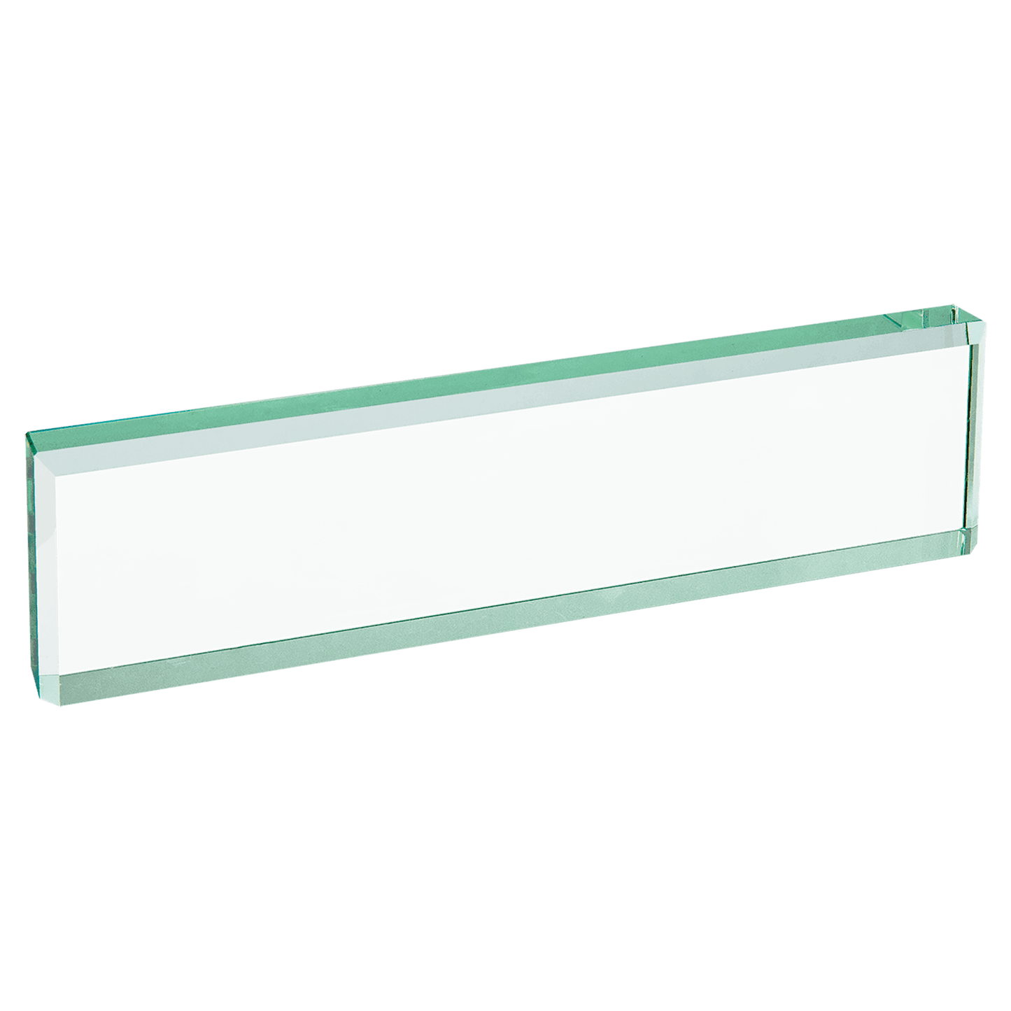 8" x 2" Jade Glass Desk Wedge