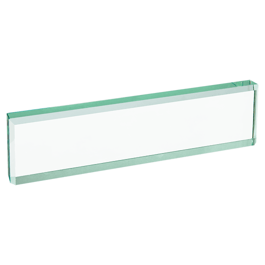 8" x 2" Jade Glass Desk Wedge