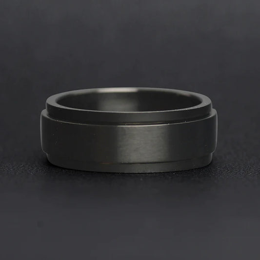 Stainless Steel Ring with Spinner Center