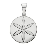 Stainless Steel Flower Pendant