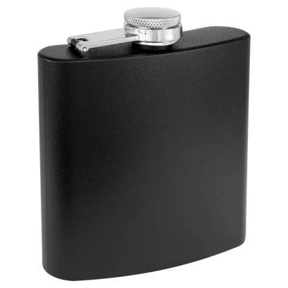 6 oz. Laserable Stainless Steel Flask