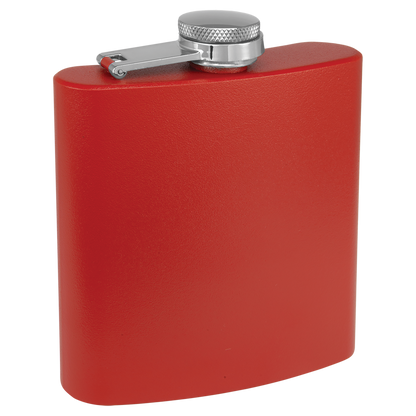 6 oz. Laserable Stainless Steel Flask