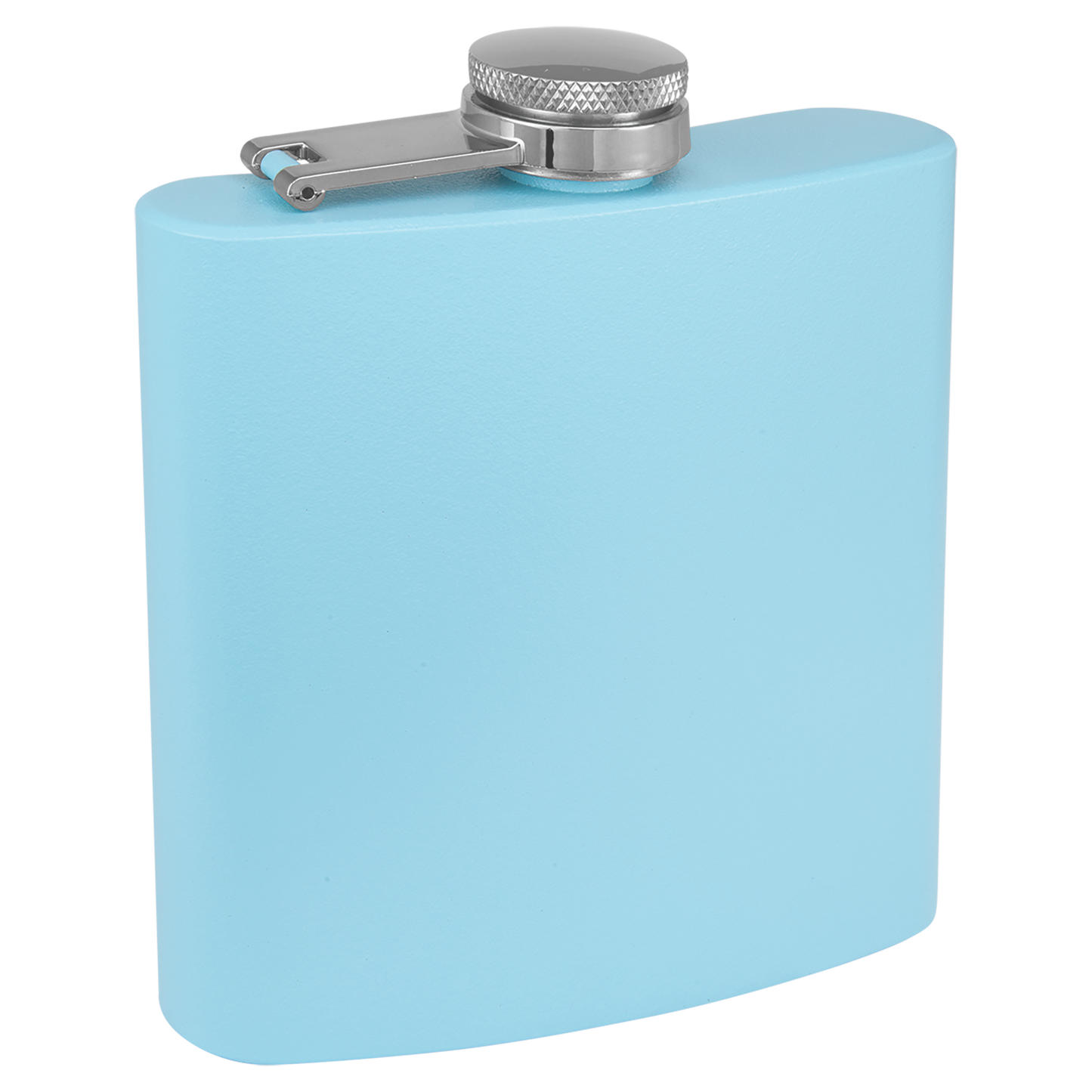 6 oz. Laserable Stainless Steel Flask