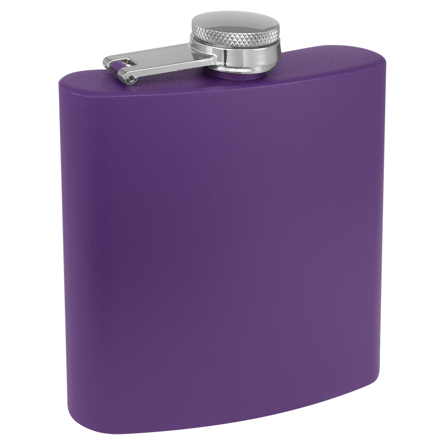 6 oz. Laserable Stainless Steel Flask