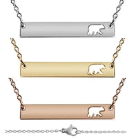 Momma Bear Bar Necklace